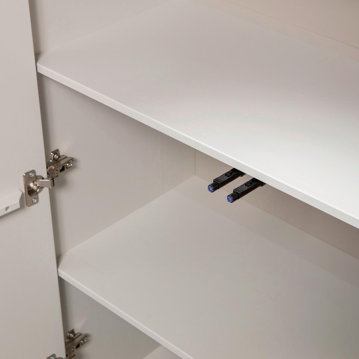 Kommode Cadiz Grauweiß B: 85cm - Grauweiß/Schwarz, Design, Holz/Metall (85/135/40cm) - Livetastic