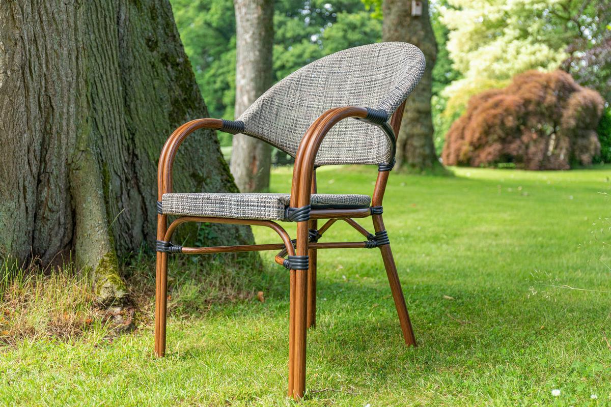 Gartenset Maui Sandfarbe/Beige - Sandfarben/Beige, Basics, Textil/Metall (70/74cm) - Gardenson