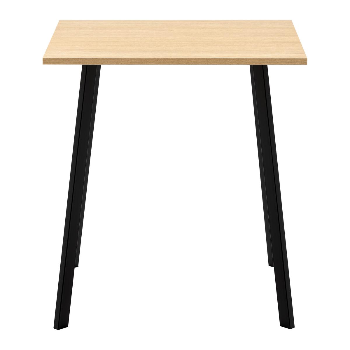 Esstisch Emil in Schwarz/Eichefarben - Eichefarben/Schwarz, Konventionell, Holzwerkstoff/Metall (70/75/70cm) - Based