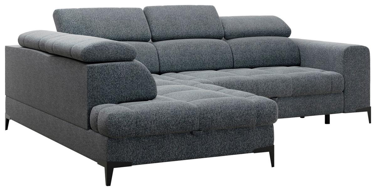 Coltar Mason - gri închis/negru, Modern, plastic/lemn (211/271cm) - Modern Living