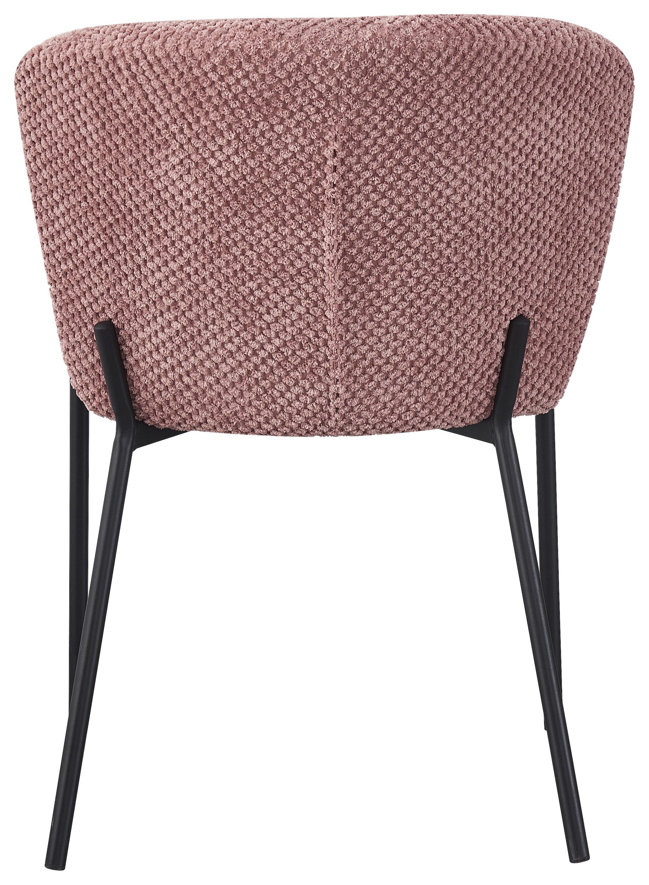STOL EMILY - pink/svart, Lifestyle, metall/trä (55/79/59cm) - Mömax