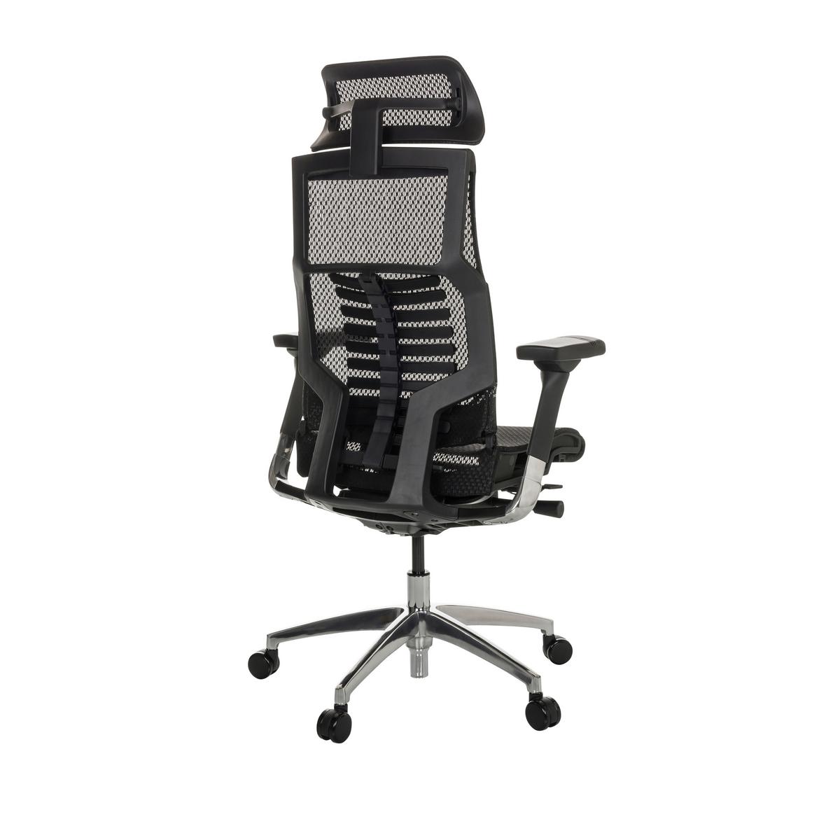Pisarniški Stol Dynafit Ii, Črna - srebrne barve/črna, Basics, kovina/umetna masa (67/119-135/60cm) - MID.YOU