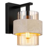 Zidna Lampa Daren - boja mesinga/bež, Osnovno, kamen/staklo (13,5/17,8/21cm)