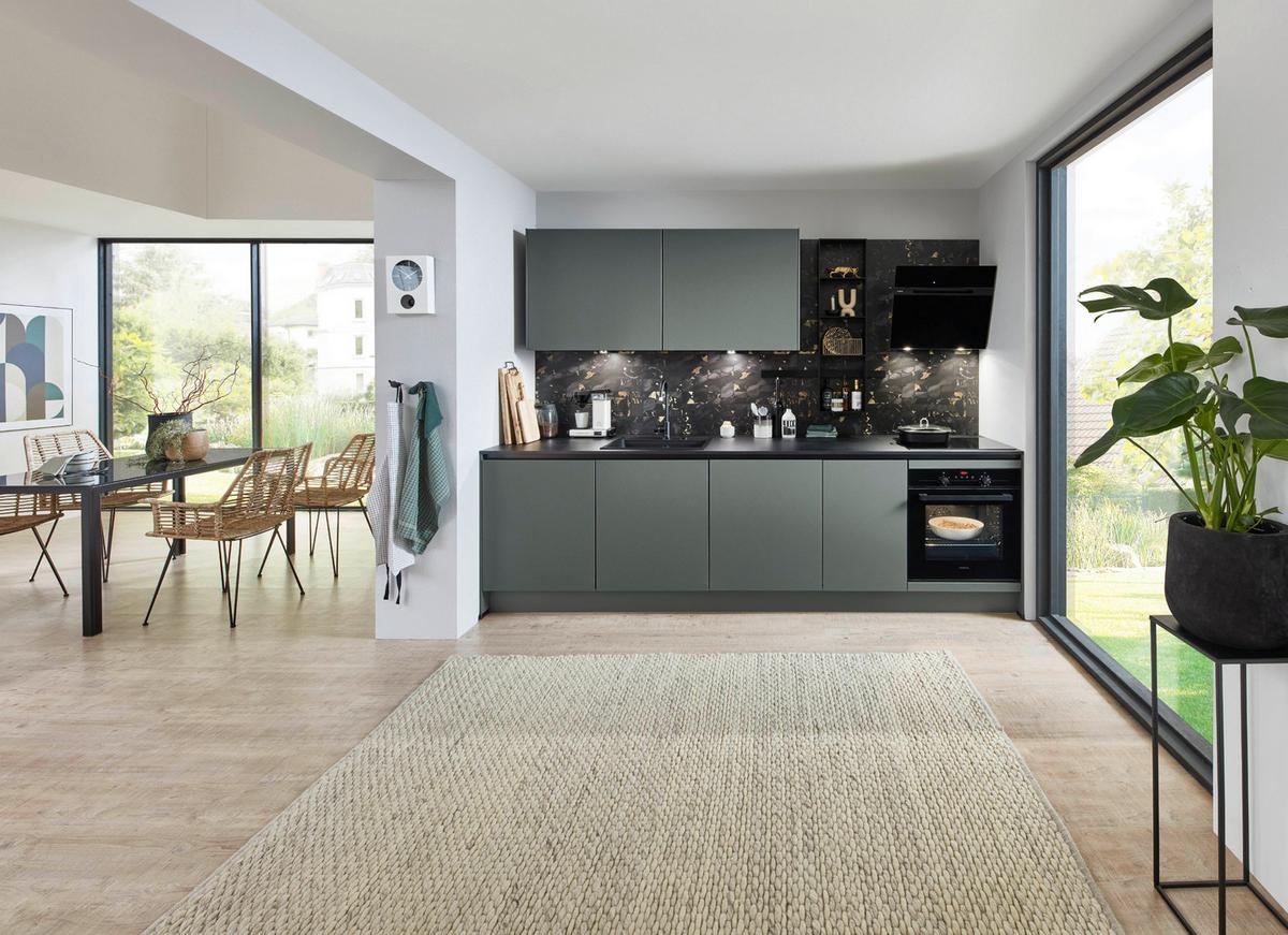 Bucătărie la comandă Easytouch - Basics, material pe bază de lemn (290cm) - Nobilia