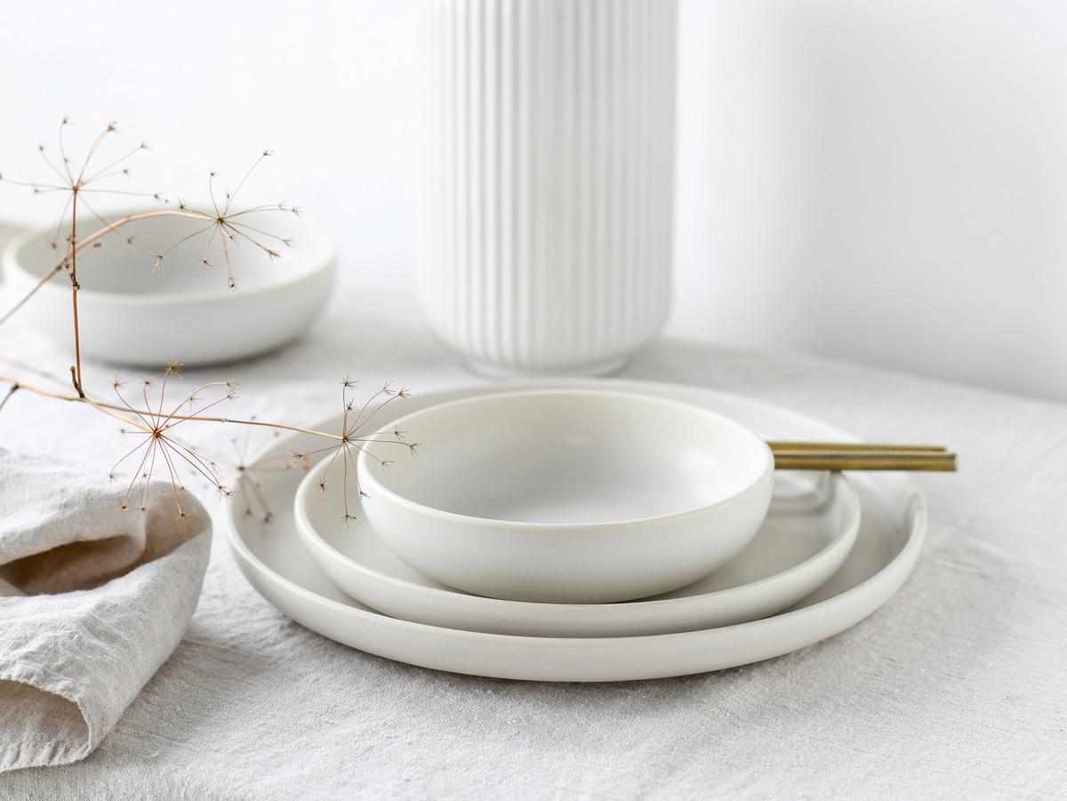 Jedilni Servis Uno Offwhite, 8-Delni - krem barve, Basics, keramika - Creatable