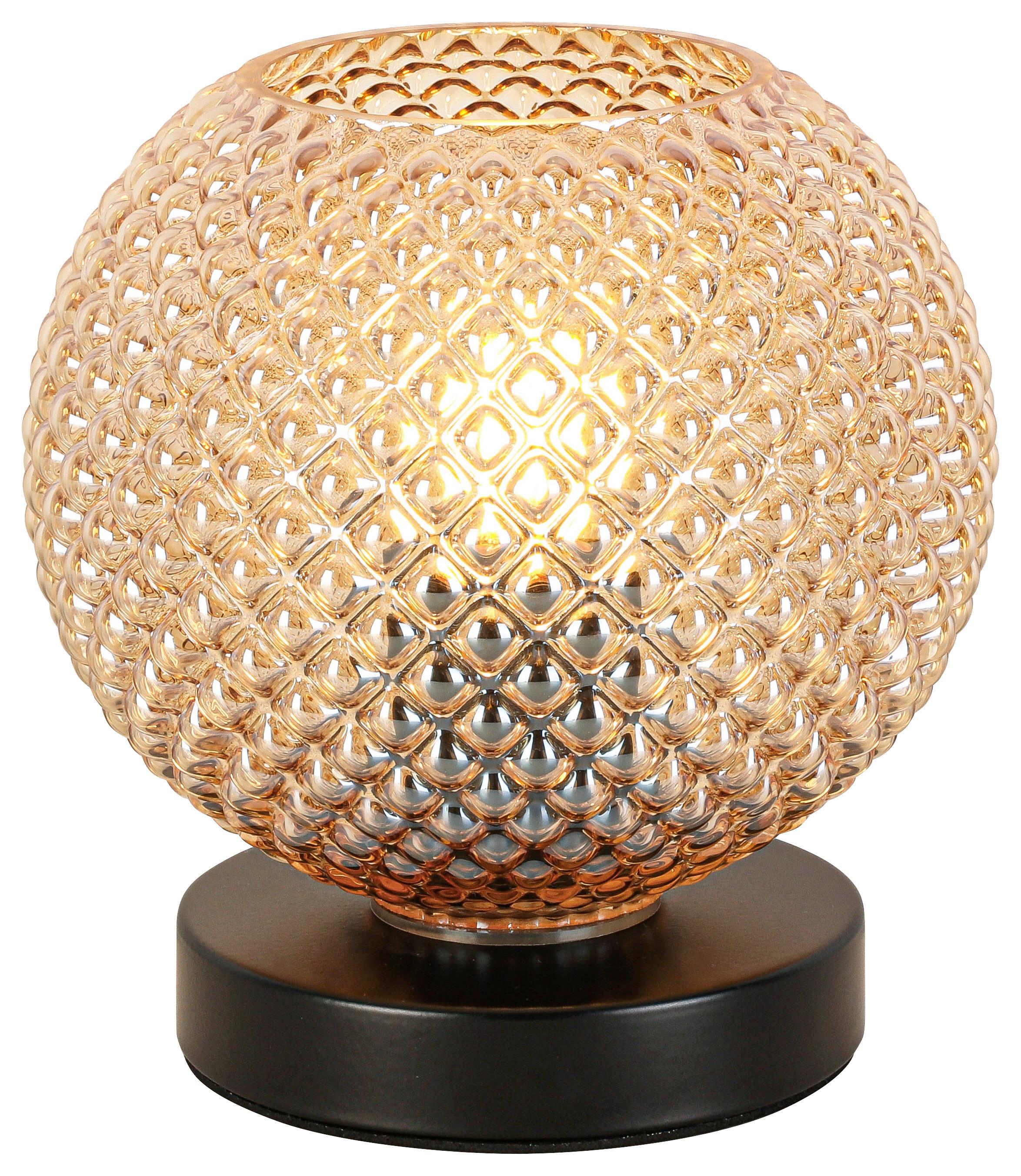Namizna Svetilka Gudi - črna/barve jantarja, Moderno, kovina/umetna masa (16/16,5cm) - Modern Living