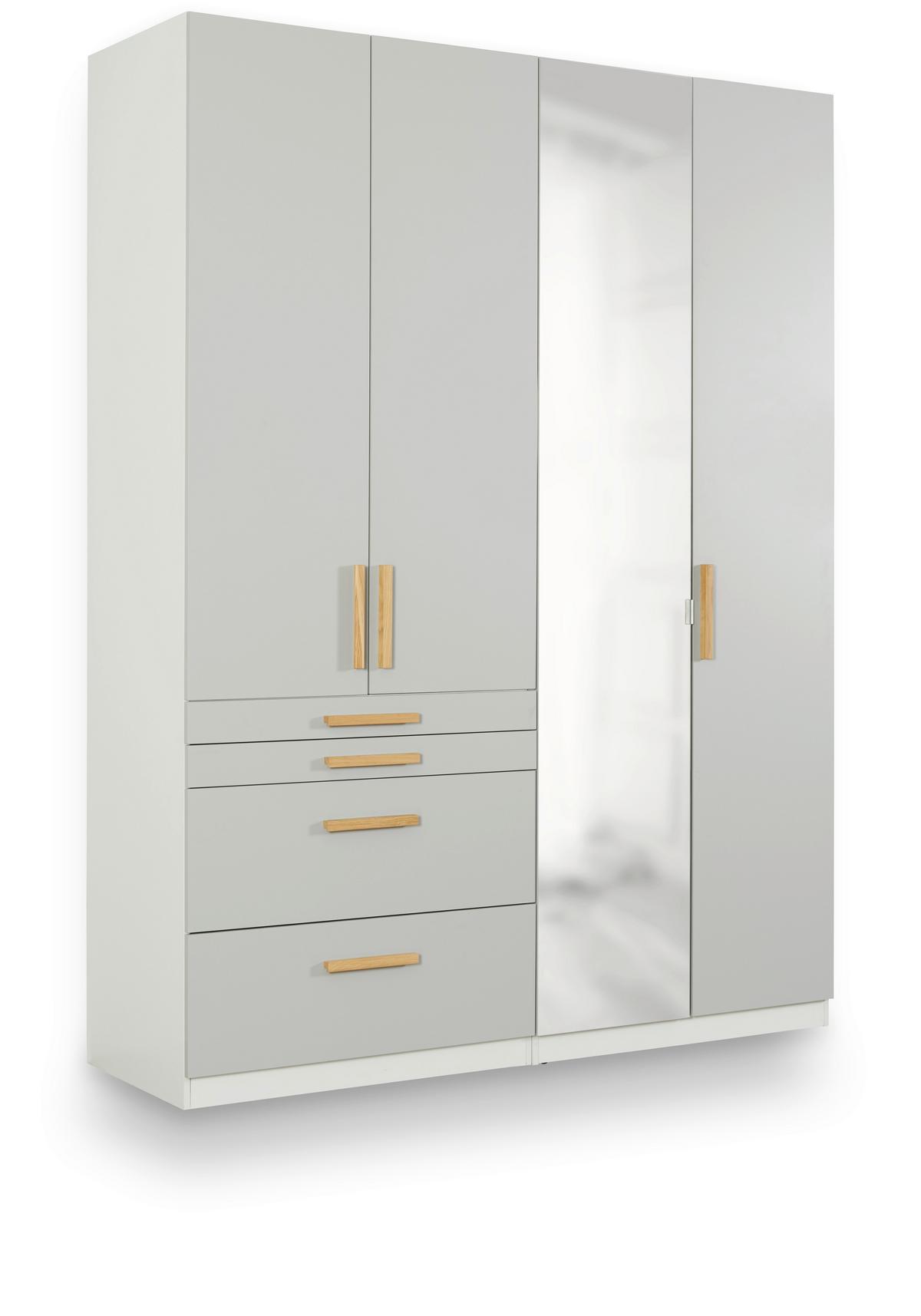 Corp dulap de haine cu 2 uși Unit - alb, Modern, material pe bază de lemn (91,1/242,2/56,5cm) - Ondega