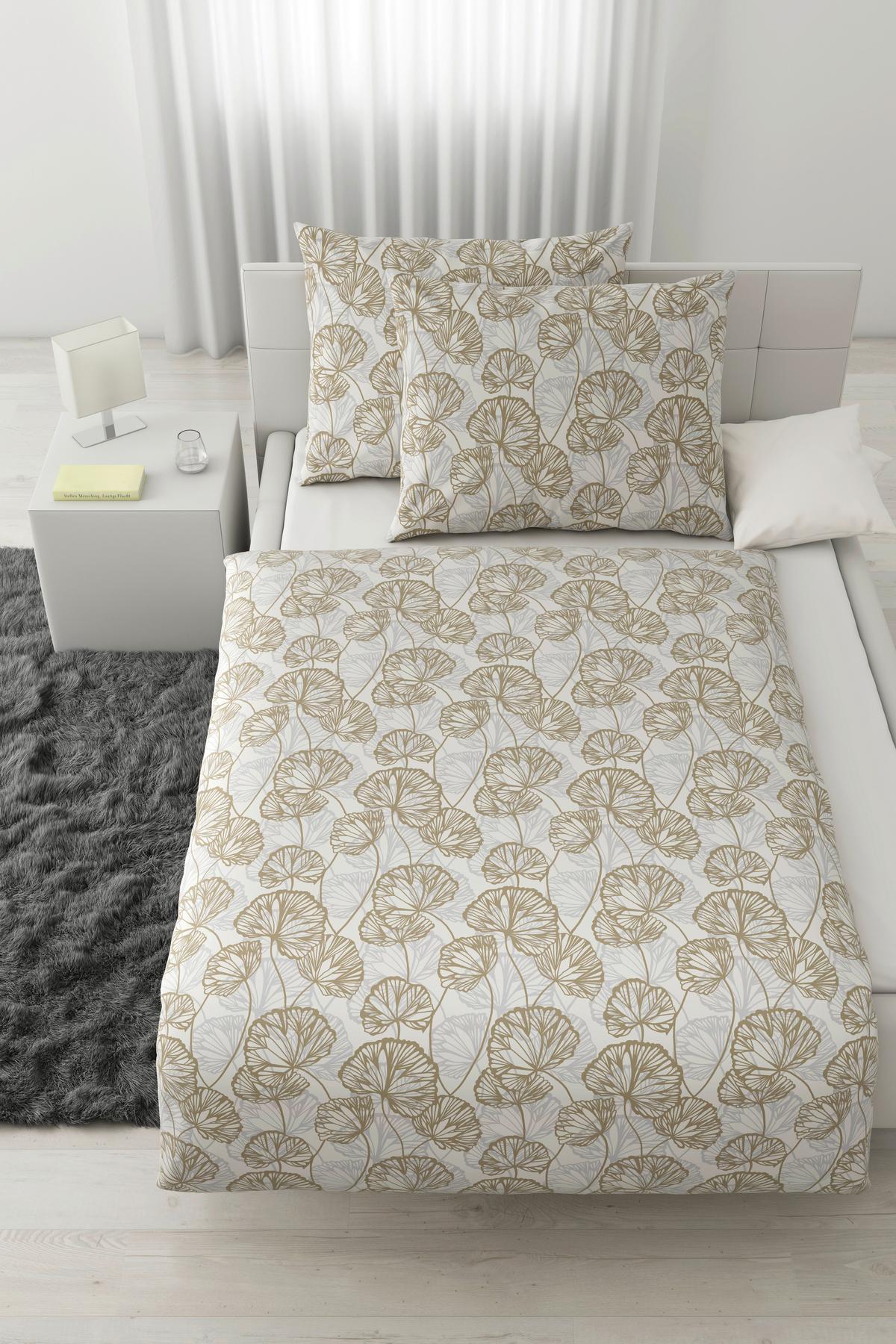 Lenjerie de pat Ethens,cca. 200x220/2x50x70 cm - bej, textil (200/220cm) - Modern Living