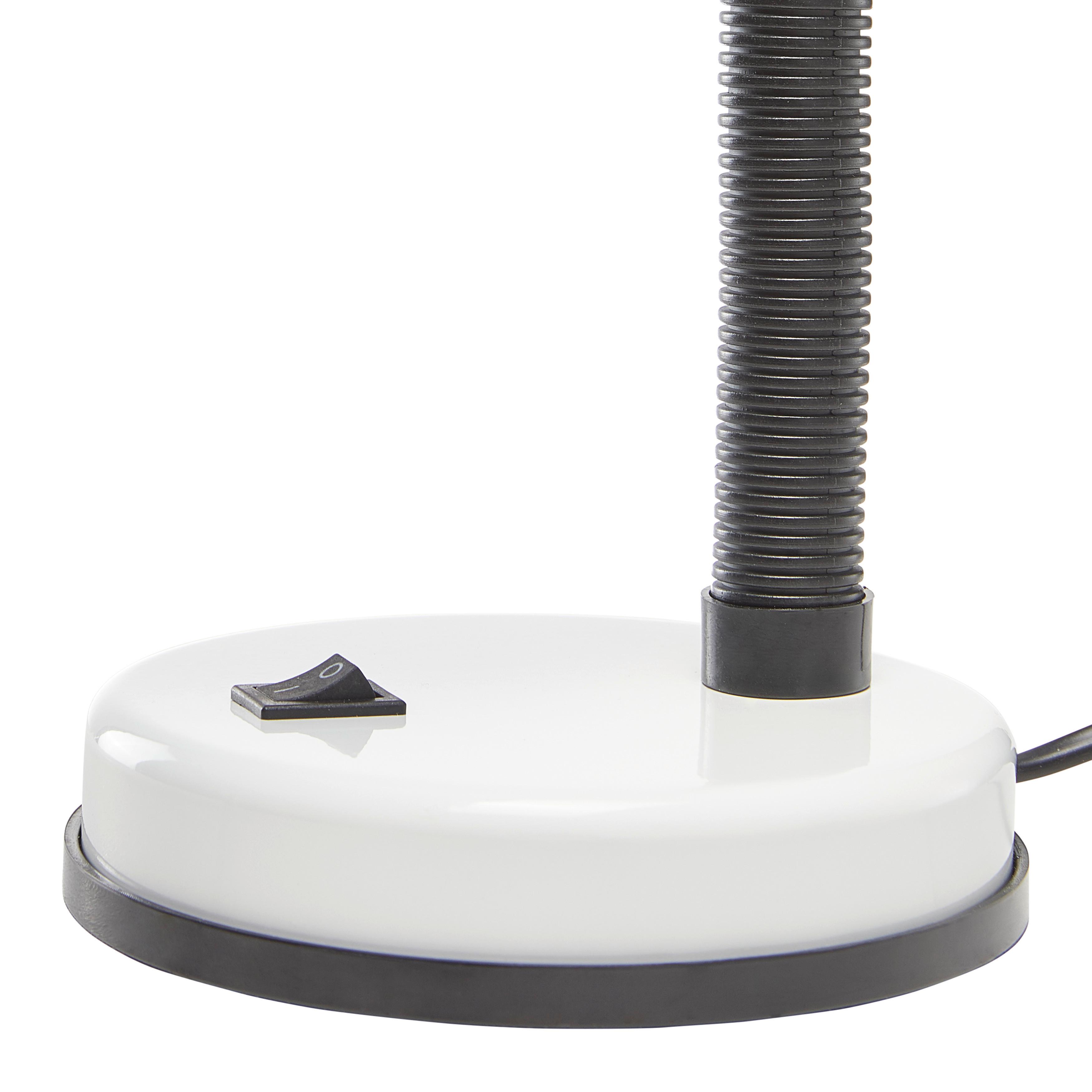SKRIVBORDSLAMPA LEONA - vit, metall/plast (14,5/14,5/37,8cm) - Mömax