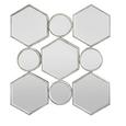 Wandspiegel Beni - Silberfarben, MODERN, Glas/Holzwerkstoff (88/85,5/6,5cm) - MÖMAX modern living
