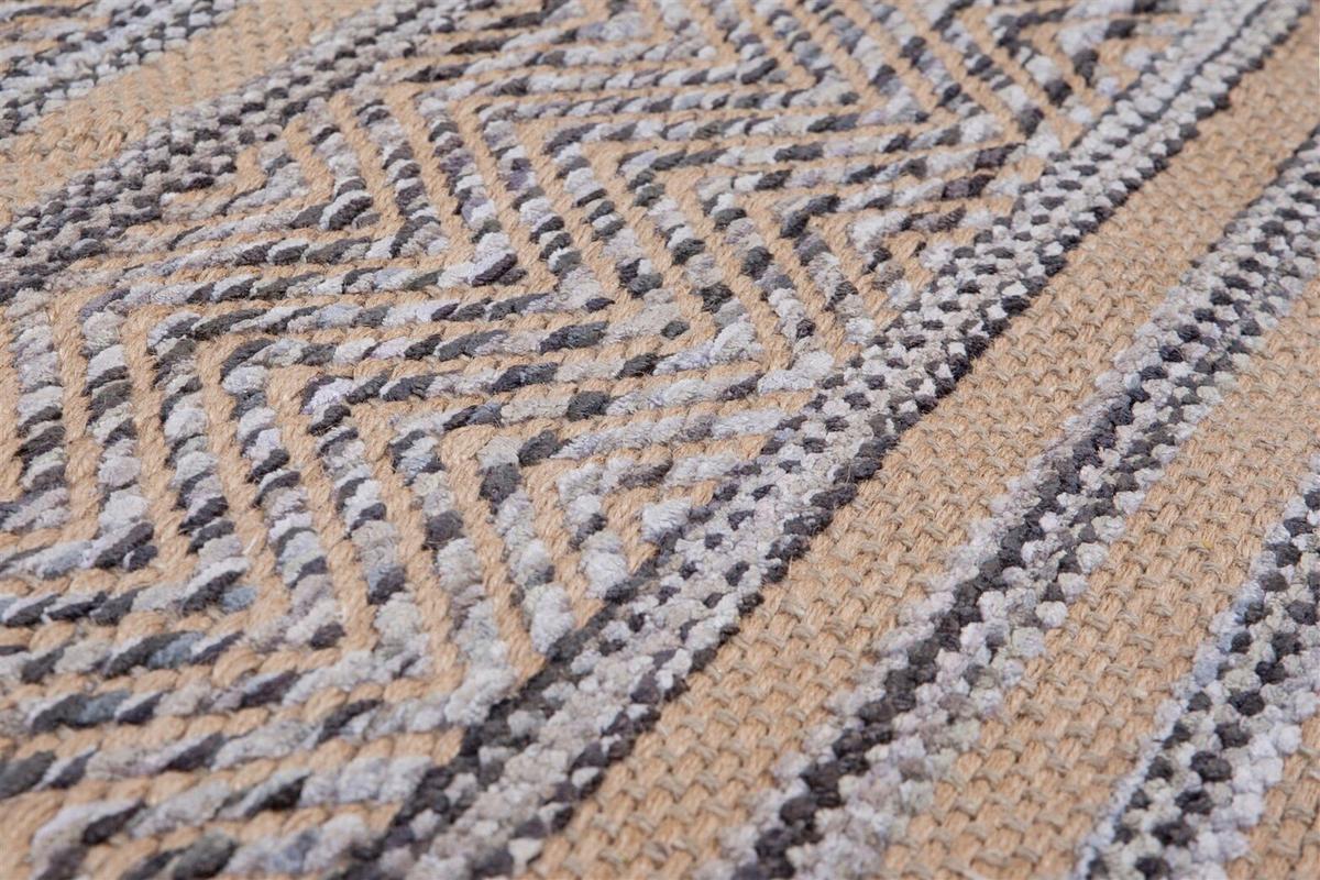 Flachwebeteppich Sienna 810 Grau 160x230 - Grau, Basics, Textil (160/230cm) - Kayoom
