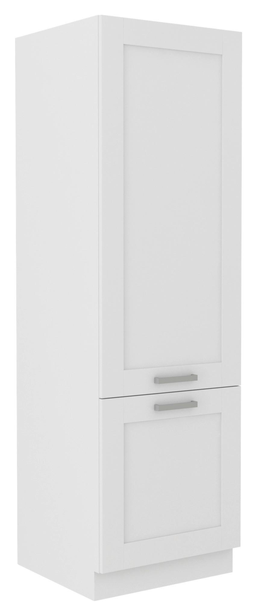 Ormar Za Posuđe Luisa Ge50 - bijela/srebrne boje, Romantično / ladanjski, drvni materijal/metal (50/200/57cm) - Based