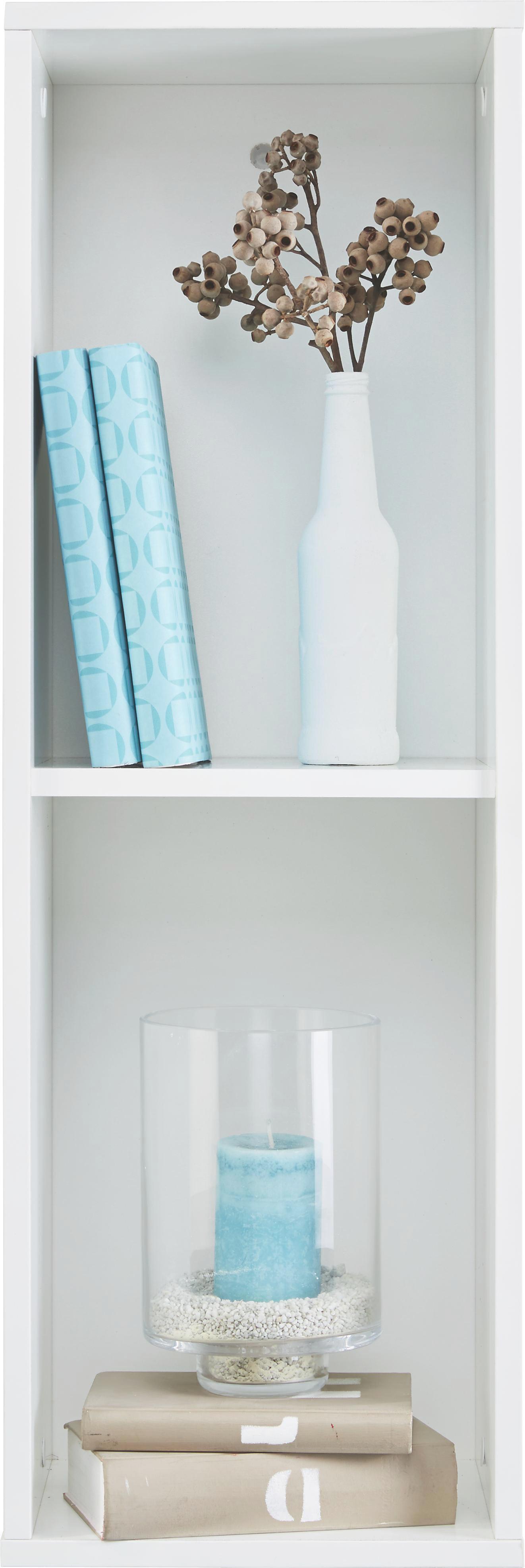 Wandregal Weiß Hochglanz - Weiß, MODERN, Holzwerkstoff (90/30/26cm) - Mömax modern living