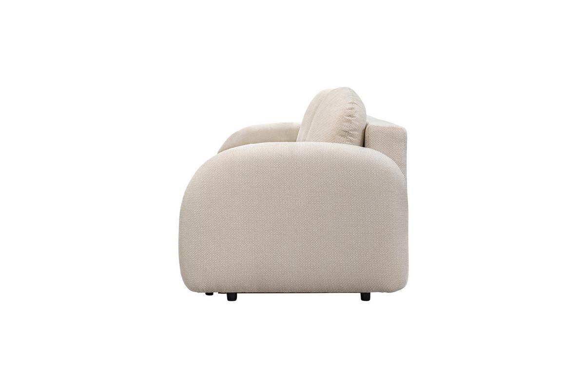 Trosjed Na Razvlačenje Roma - bež/crna, Design, tekstil (230/90/105cm)