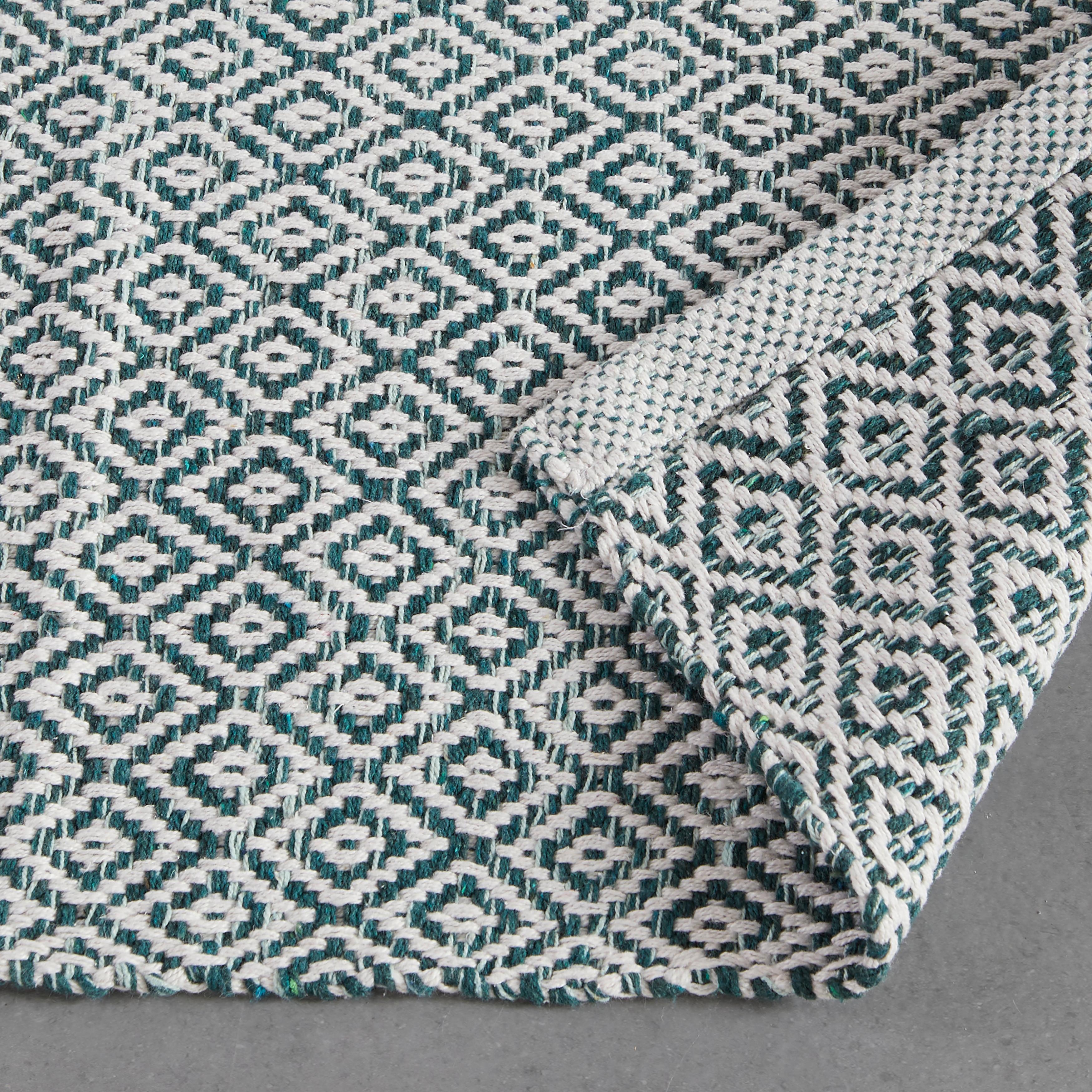 HANDVÄVD MATTA CAROLA 1 - grön, Basics, textil (60/120cm) - Mömax