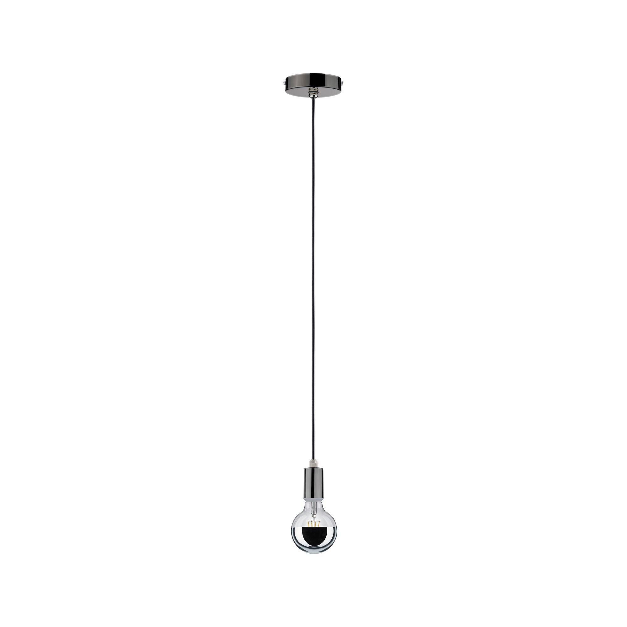 Hängeleuchte Larus Schwarz/Chromfarben max. 60 W - Basics (11cm) - Paulmann