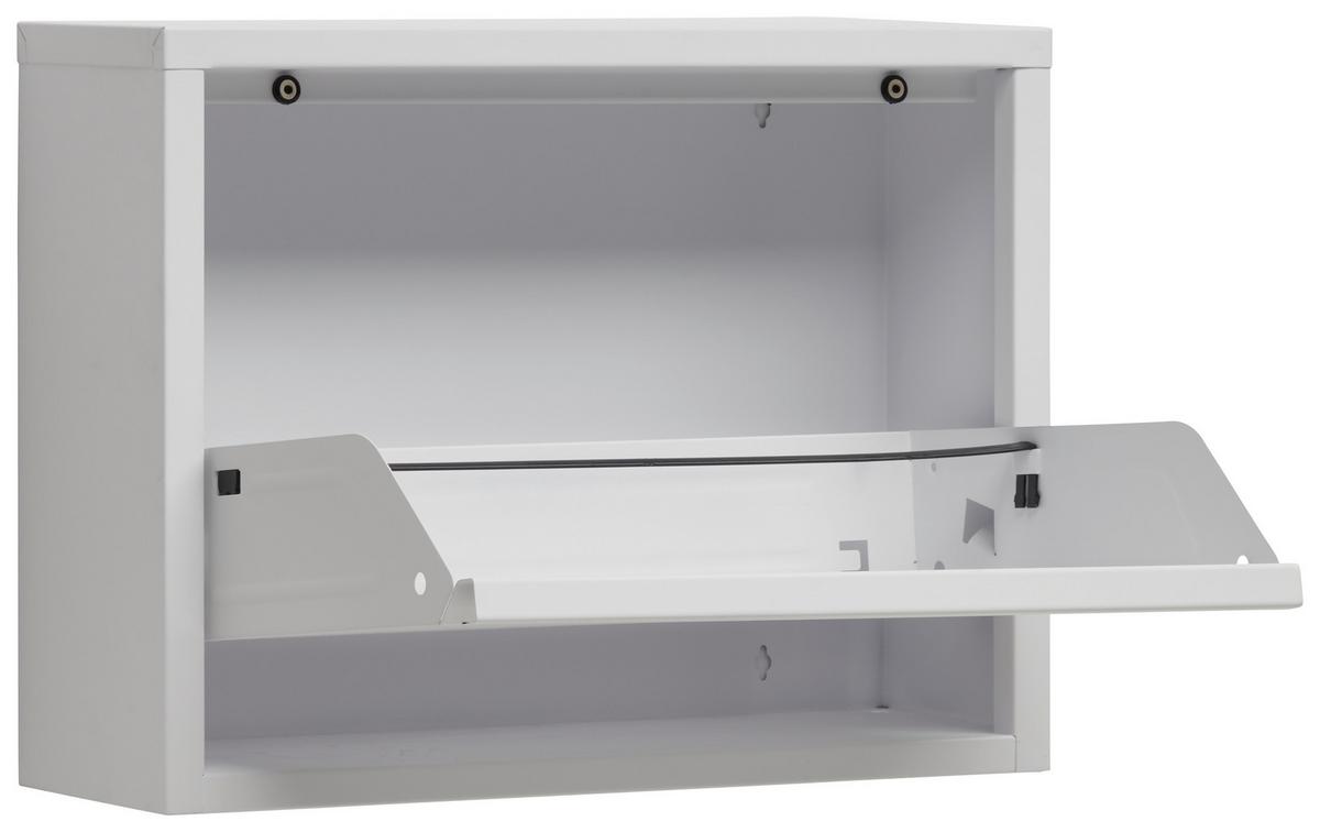 SZAFKA UCHYLNA NA BUTY FLY - biały, Basics, metal (50/37/15cm) - Carryhome