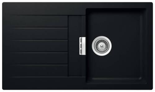 Spüle SIGD100APUR - Schwarz, MODERN (86/50cm) - Schock
