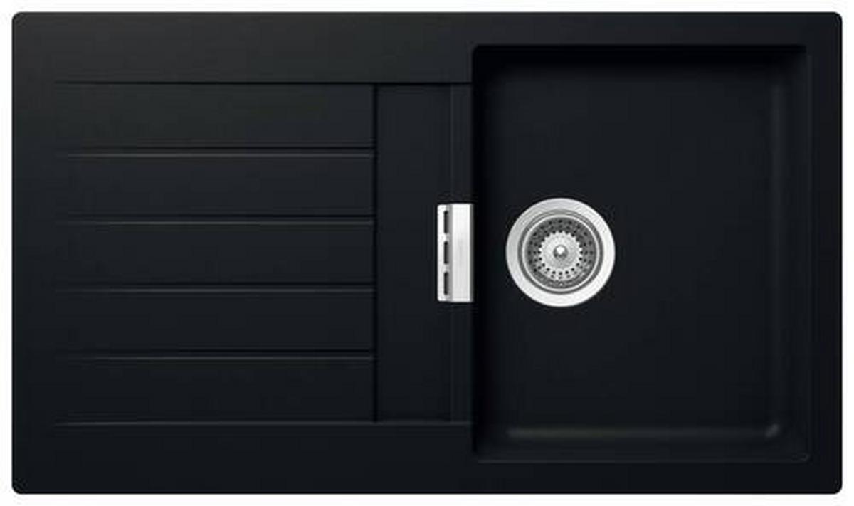 Spüle SIGD100APUR - Schwarz, MODERN (86/50cm) - Schock