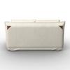 BÄDDSOFFA MACY - vit, Modern, metall/textil (141/68/87cm) - Bessagi Home