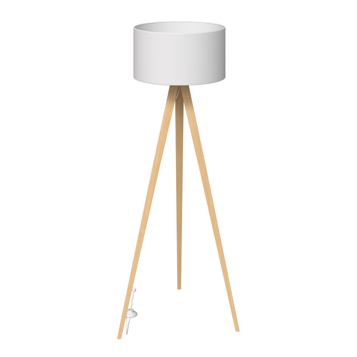 LAMPA STOJĄCA COLCHESTER *SBN* - kolor naturalny/biały, Konventionell, metal/tkanina (45/148cm) - Novel