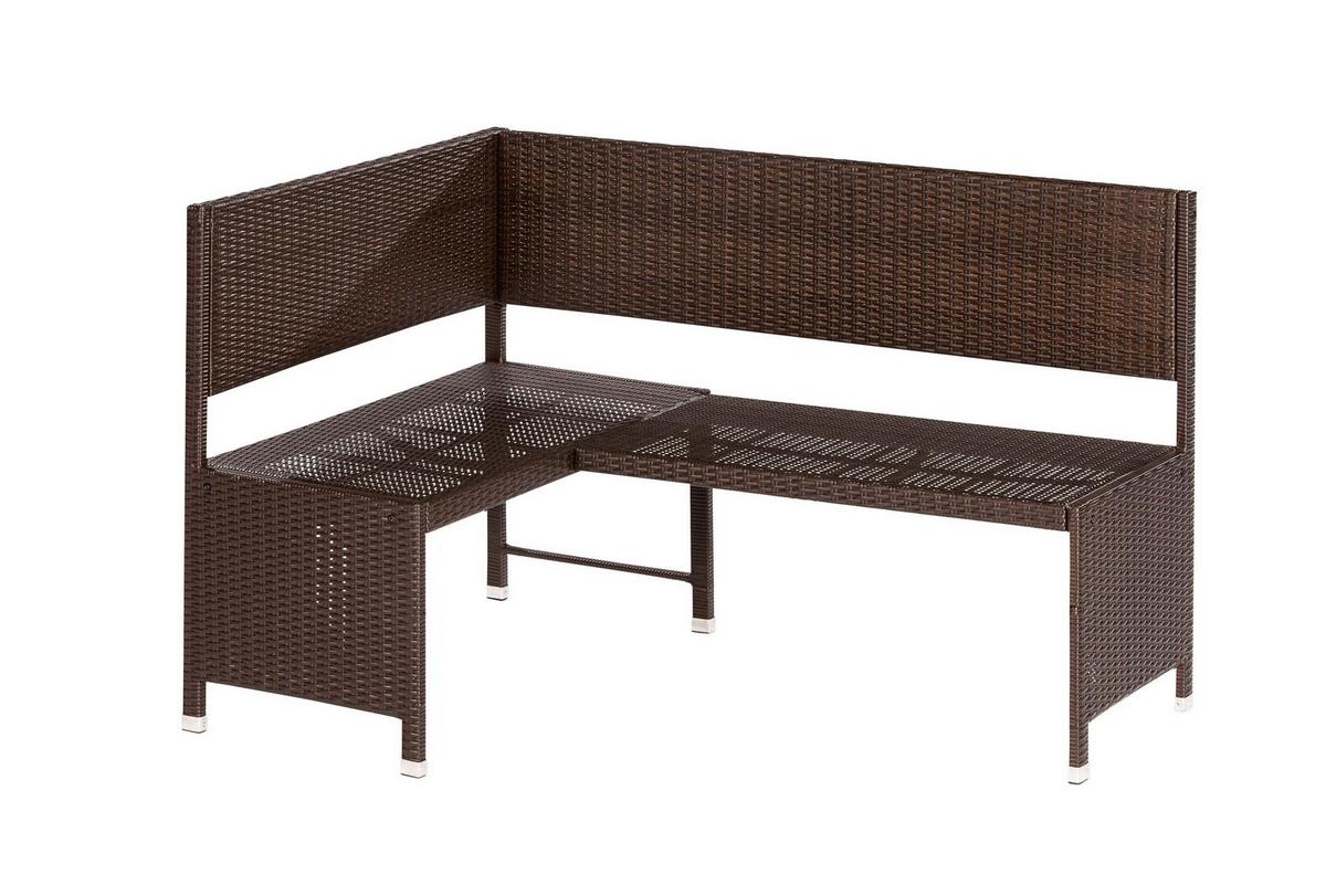 Vrtni Set Lambada, Temno Rjava, Z Blazino, 2-Delni - rjava, Konvencionalno, kovina/umetna masa - Gardenson