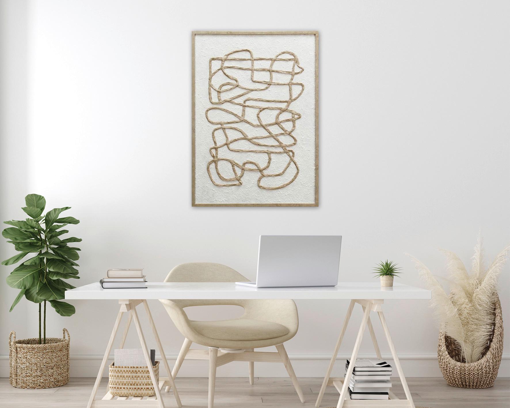Keilrahmenbild Mike in Braun/Beige ca. 50x70x2,2cm - Beige/Braun, MODERN, Papier/Holzwerkstoff (50/70/2,2cm) - Mömax
