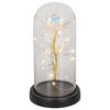 LED-DEKORATIONSLAMPA FLOWI - svart/transparent, Modern, plast (11/21cm) - Mömax