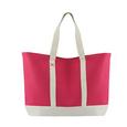 Einkaufstasche Beach in Pink/Weiß - Pink/Weiß, Textil (44/40/57cm) - Mömax modern living