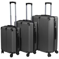 ZESTAW WALIZEK PODRÓŻNYCH ATLANTA - ciemnoszary, Trend, tworzywo sztuczne/metal - Novel