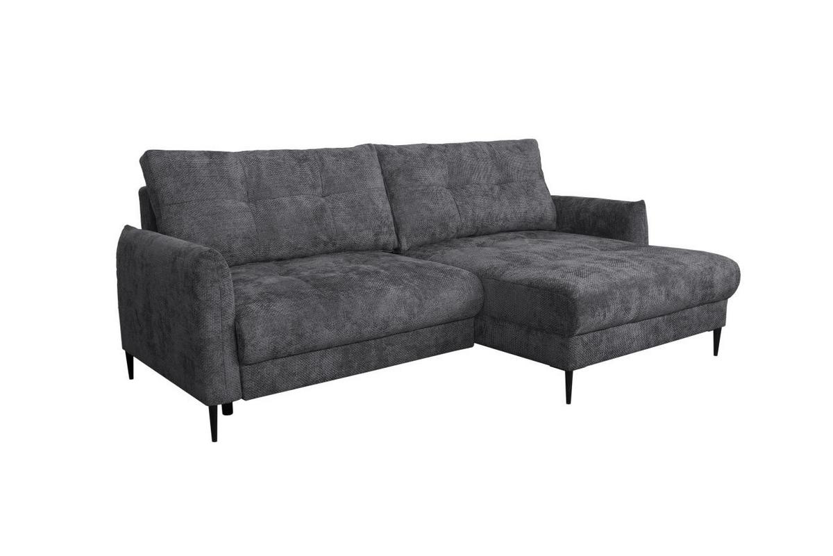 Coltar POLIS - antracit, Modern, textil (221/142cm) - Based