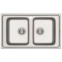 Spüle 510032 Edelstahl poliert - Edelstahlfarben, MODERN (86/18/50cm) - Vogt
