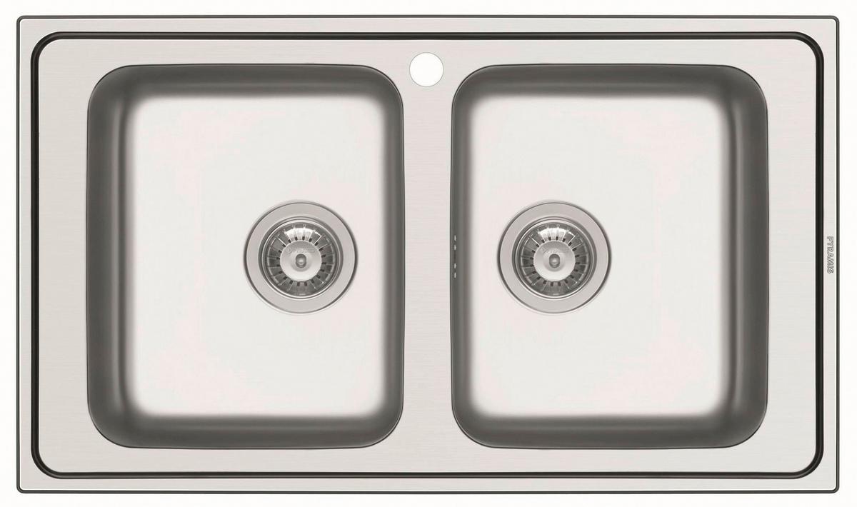 Spüle 510032 Edelstahl poliert - Edelstahlfarben, MODERN (86/18/50cm) - Vogt
