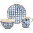 Frühstücksset Mosaico 3-teilig - Blau, Keramik - Mömax modern living Frühstücksset Mosaico 3-teilig - Blau, Keramik - Mömax modern living
