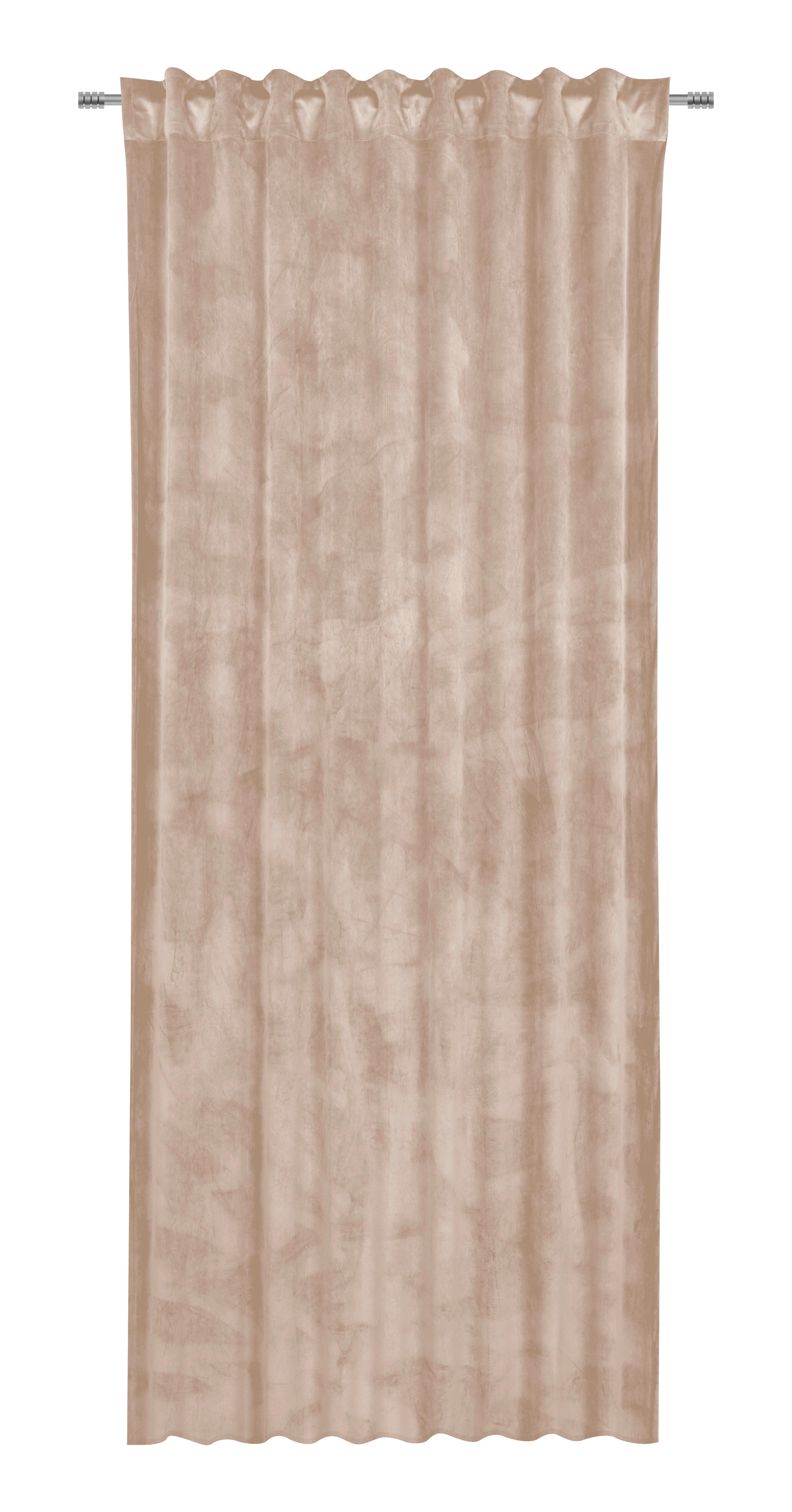 KANT-EN-KLAAR GORDIJN VIOLA - Beige, Konventionell, Textiel (140/245cm) - Premium Living
