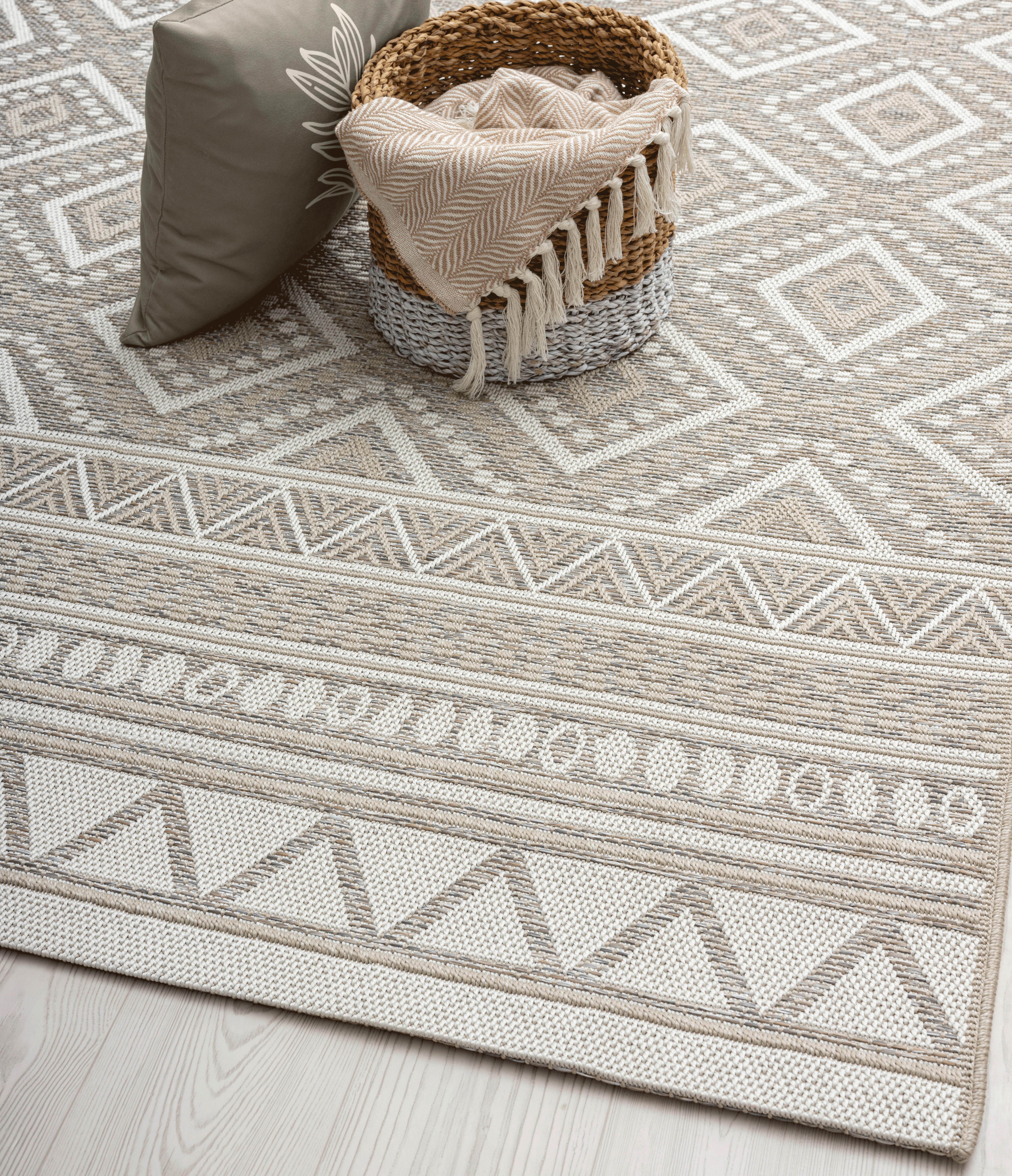 Flachwebteppich Ottawa 2 in Beige ca. 200x250cm - Beige, MODERN, Textil (200/250cm) - Mömax