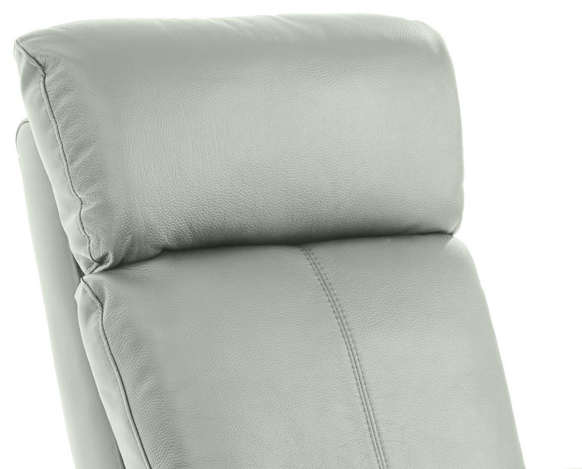 Tv Fotelj Hamilton, Usnje, Siva - črna/svetlo siva, Konvencionalno, kovina/umetna masa (90/108/74cm) - Modern Living