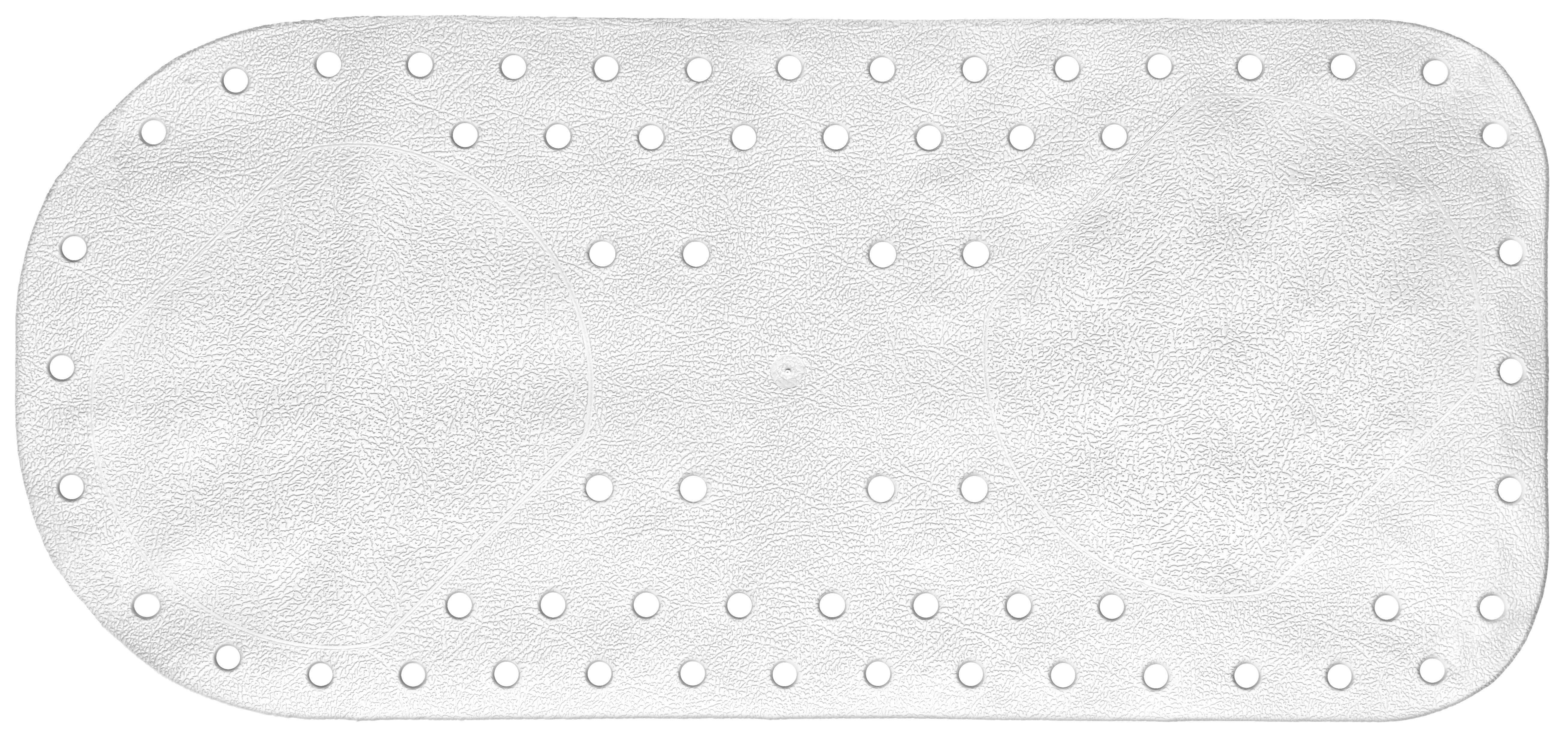 Duscheinlage Bradly Weiss ca. 35x75cm - Weiss, Kunststoff (35/75cm) - Modern Living