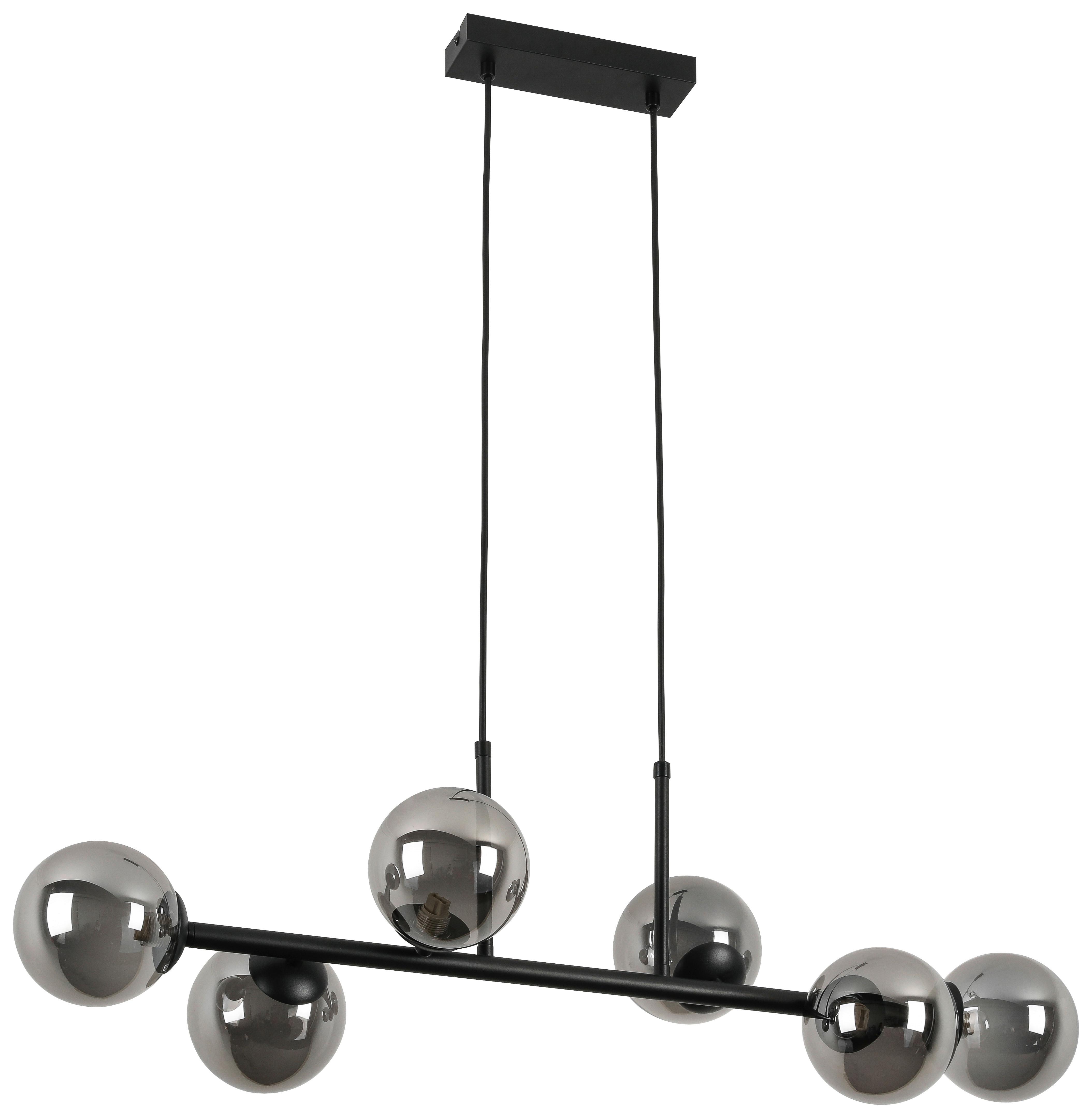 HÄNGLAMPA LISIB - kromfärg/svart, Modern, metall/glas (85cm) - Mömax