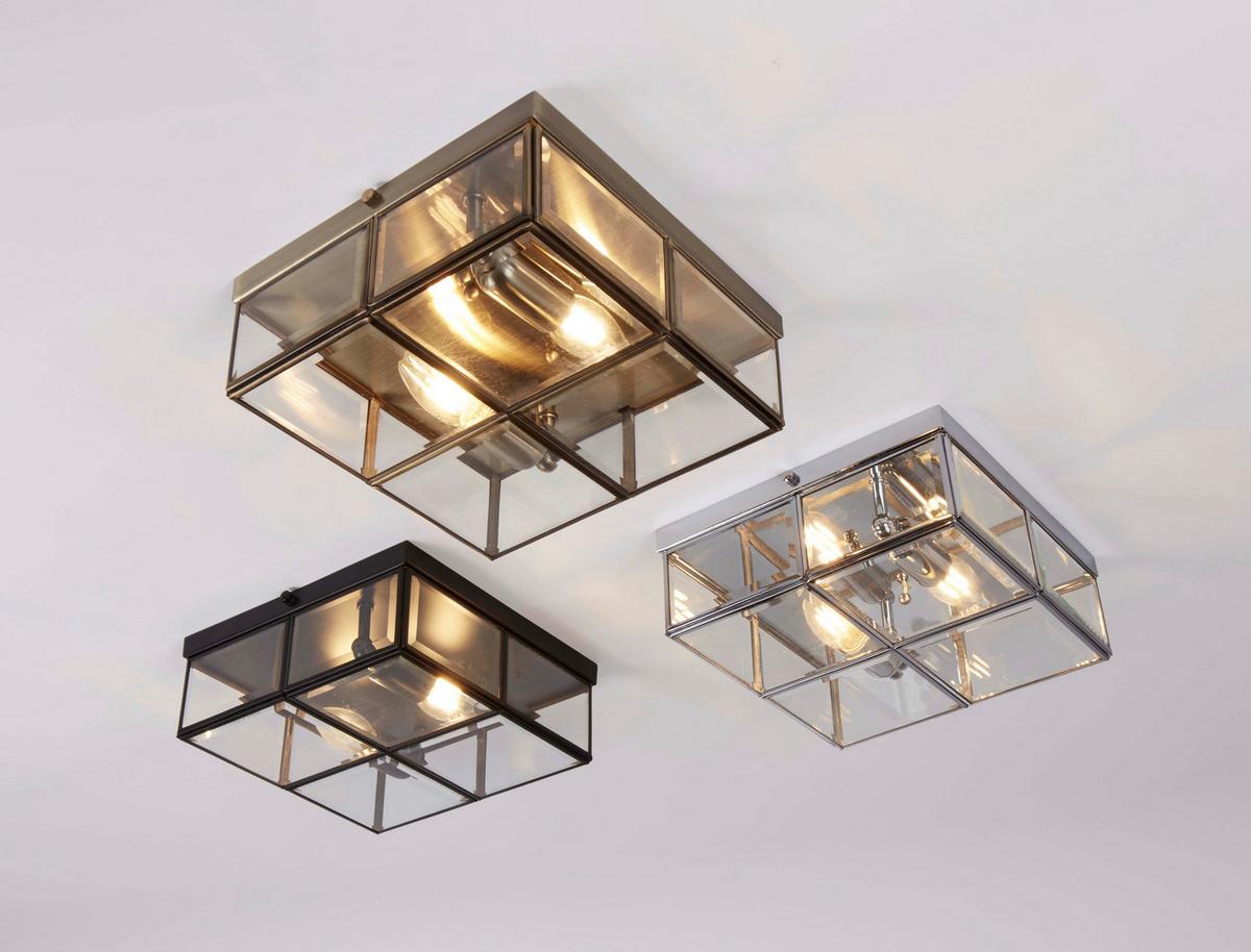 Mennyezeti Lámpa Pisa 6769-26cc - krómszínű, Konventionell, üveg/fém (25/25/10cm)