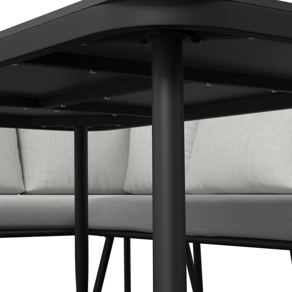 Jedilna Lounge Garnitura Camea, Svetlo Siva, 3-Delno - temno siva/svetlo siva, Moderno, kovina/umetna masa - Bessagi Garden