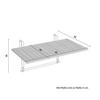 BALKONGBORD HELENA - akaciefärgad/guldfärgad, Modern, metall/trä (75/35/45cm) - Bessagi Garden