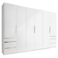Ormar S Klasičnim Vratima Level 36a - bijela/boje kroma, Moderno, drvni materijal/metal (300/216/58cm) - Modern Living