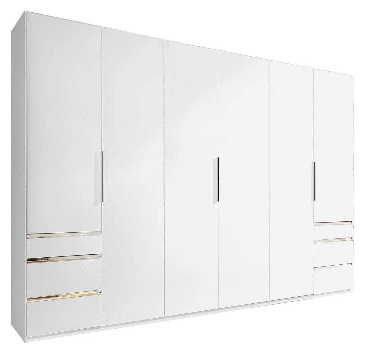 Ormar S Klasičnim Vratima Level 36a - bijela/boje kroma, Moderno, drvni materijal/metal (300/216/58cm) - Modern Living