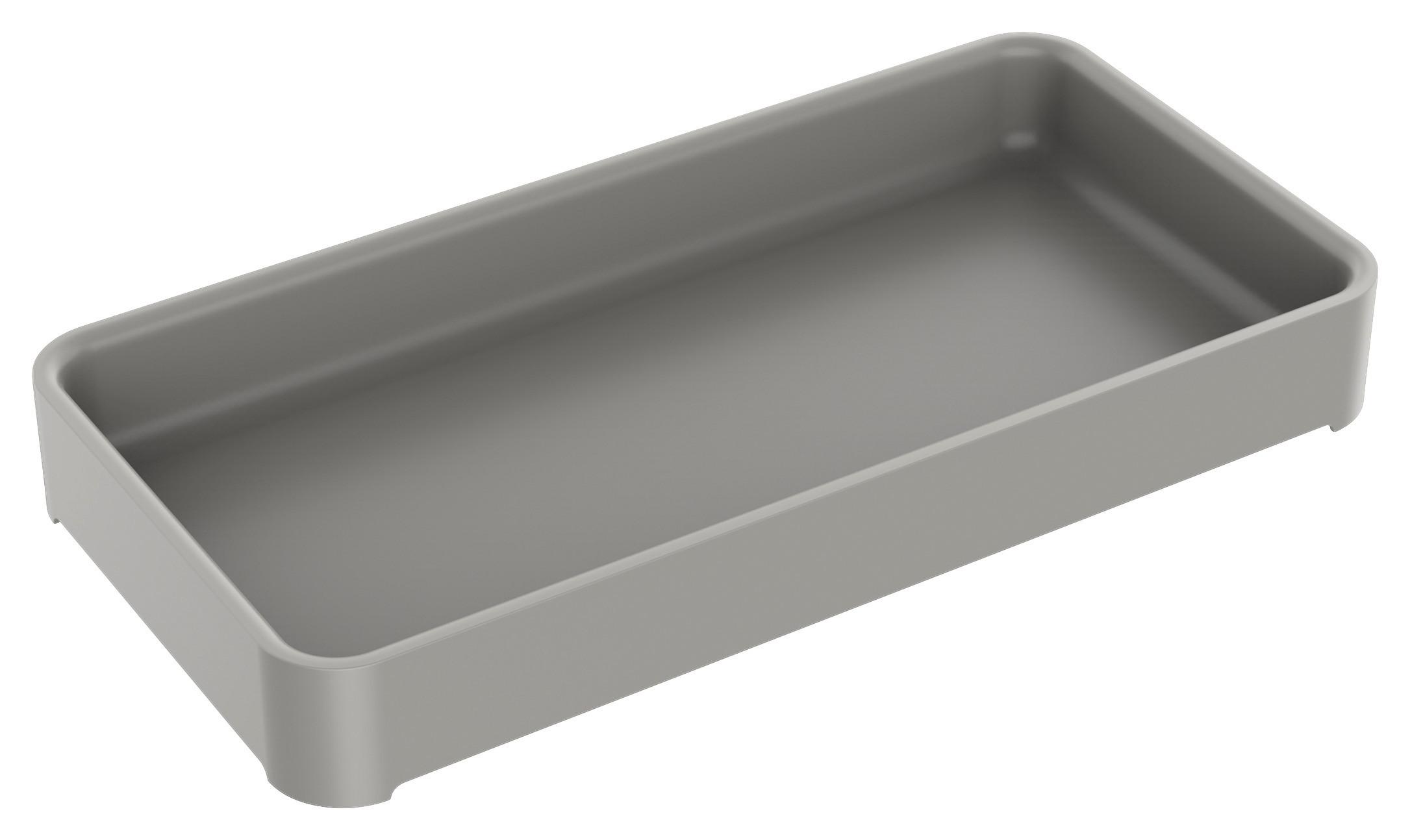 Besteckeinsatz Lis Grau - Grau, MODERN, Kunststoff (38,1/19,1/4,8cm) - Mömax