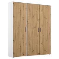 DULAP  USI ROTATIVE VOYAGER - alb/stejar Artisan, Modern, material pe bază de lemn (140/194/53cm) - Modern Living