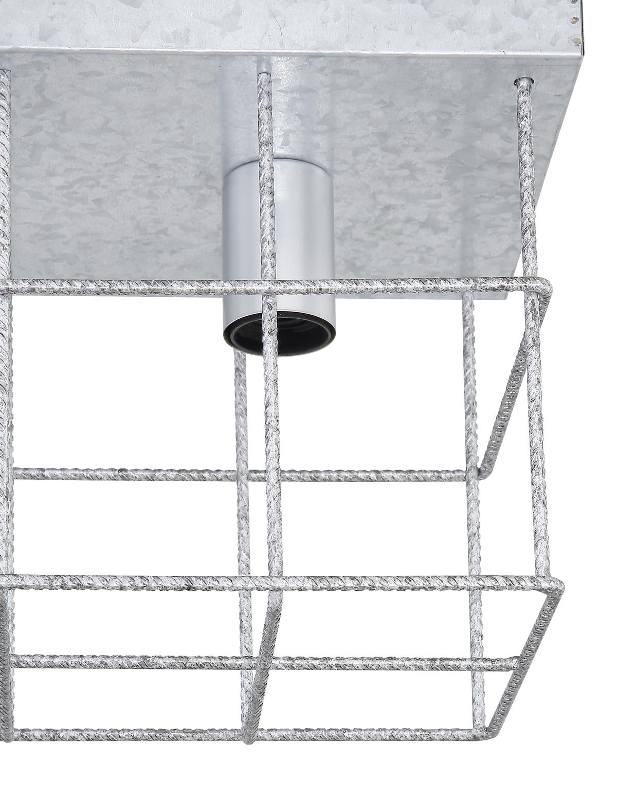 Deckenleuchte 15530Z-3D in Zinkfarben - Zinkfarben, Design, Metall (60/20/25,8cm) - Globo
