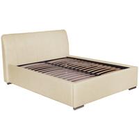 Tapecirani Krevet France Storage - bež/boje kroma, Basics, drvo/metal (160/200cm) - Modern Living