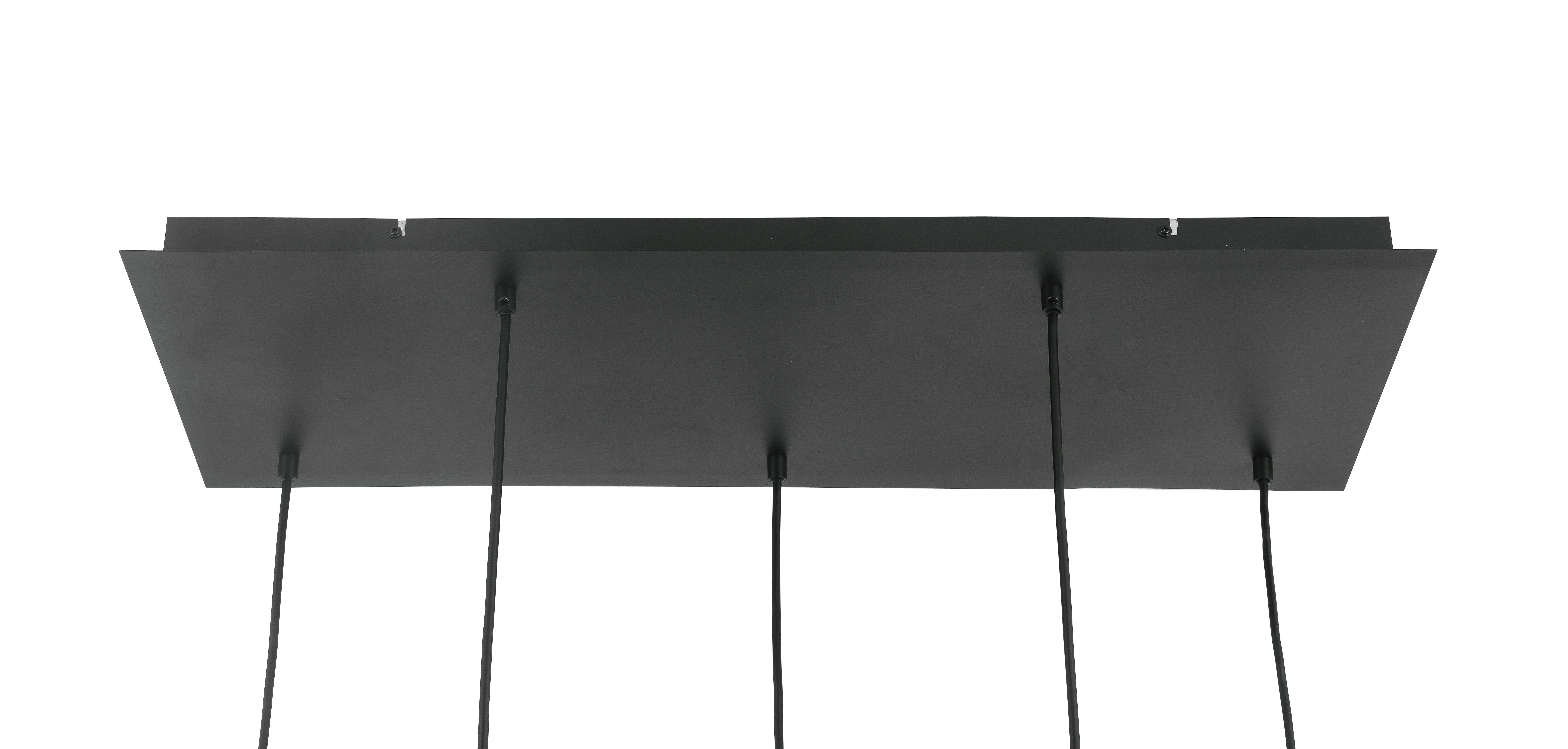 HÄNGLAMPA LUFOO - kromfärg/svart, Modern, metall/glas (75/25/120cm) - Mömax