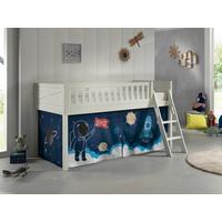 Spielbett Scott ca. 90x200 cm Weiß - Naturfarben/Weiß, ROMANTIK / LANDHAUS, Holz (90/200cm) - Vipack